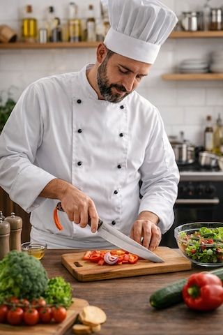 Isıya Suya Dayanıklı Verzalit Kabzeli N690 Böhler Çelik Kesim Bıçak Kurban Ve Mutfak Kullanımı Kahve