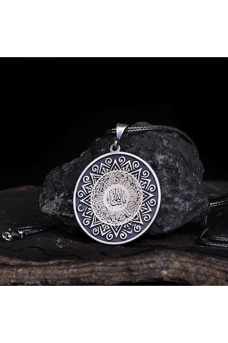 Ayetel Kürsi Yazılı Model 925 Ayar Gümüş Kolye