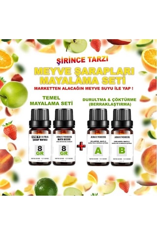 Argunbeer Evde Meyve Şarapları Yapım Seti (4’Lü Set)