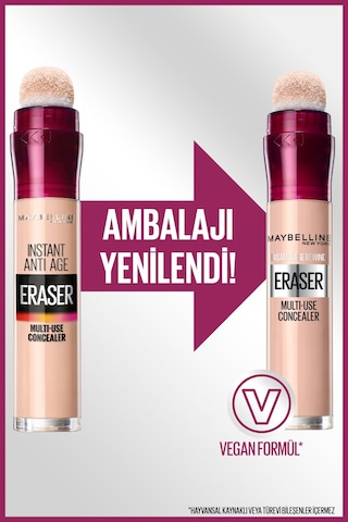 Maybelline New York Instant Eraser Kapatıcı 01 Light + Garnier Micellar Su