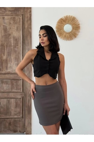 Kalem Mini Etek Çok Renkli