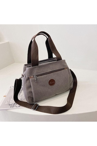 Ganzhoushop Tuval Red Omuz Kapasiteli Kadınlar Kadınlar İçin İçin Günlük Çapraz Çantaları Çantalar Çanta Büyük Yq Kırmızı