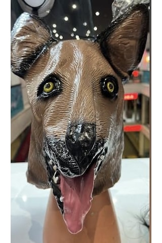 Halloween Köpek Maskesi, Korku Maskesi, Cadılar Bayramı Aksesuarları, Halloween Kostüm Aksesuarı, Şaka Oyunları