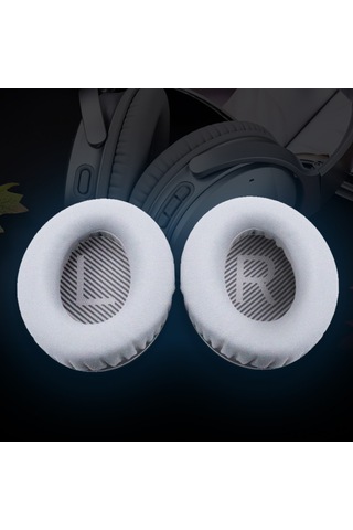 Reedark Bose Qc25 Qc15 Qc35 Uyumlu Yumuşak Nefes Alabilir Hafızalı Köpük Kulaklık Yastıkları Siyah