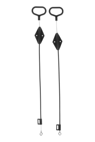 Trendooze 2 Adet Kanepe Yatar Kablo Loveseat İçin Kolay Siyah Siyah