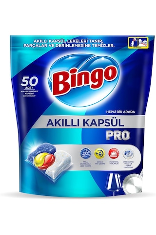 Bingo Akıllı Kapsül Pro Bulaşık Makinesi Tableti 50'li