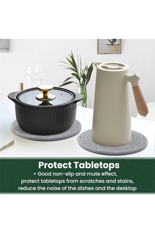 Sıcak Yemekler, Sıcak Tencere Ve Tavalar İçin 7 İnçlik Altlıklar, B Masası İçin Çok Renkli