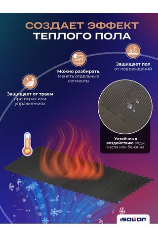 Isolon Yumuşak Modüler Yer Kaplaması Puzzle 264059830