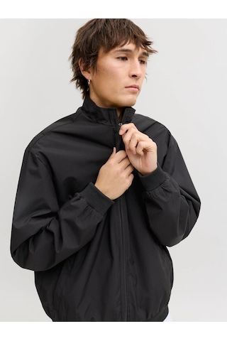 Jack & Jones Jack&jones Jjecharge Stand Collar Erkek Bomber Ceket 12288895 Siyah