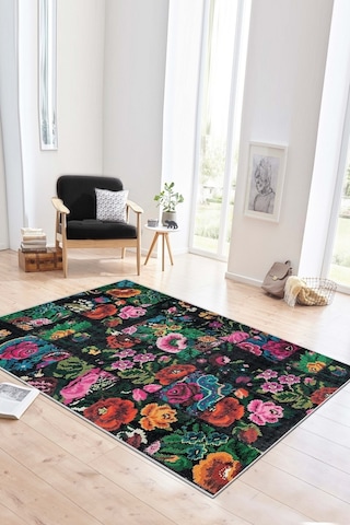 West Home Dijital Baskı Yıkanabilir Kaymaz Taban Leke Tutmaz Mutfak Halısı Salon Halısı Ve Yolluk Wh 480 Multy