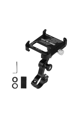 Gub-alüminyum Bisiklet Telefon Tutucu 360 Derece Dönen,y15106 Siyah