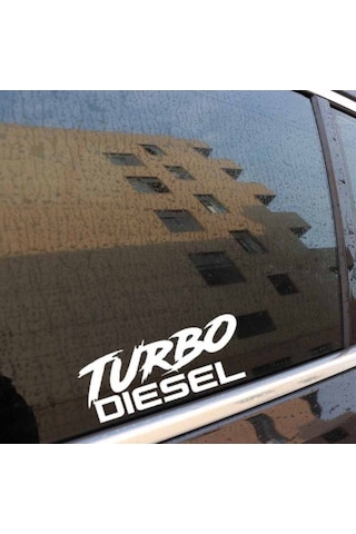 Turbo Dizel Diesel Araba Sticker Yapıştırma