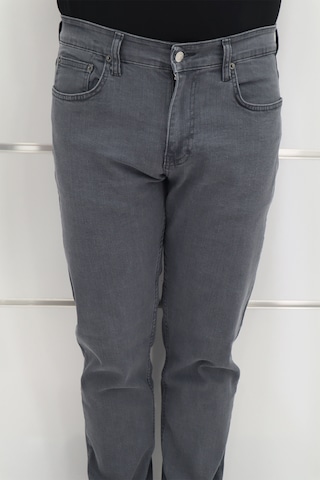 Denim Cartel Dmctekstil Erkek Yüksek Bel Rahat Kesim Boru Paça Jean Pantolon Gri