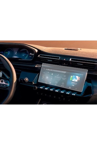Peugeot 508 10 İnç Mat Ekran Koruyucu Multimedya Şeffaf