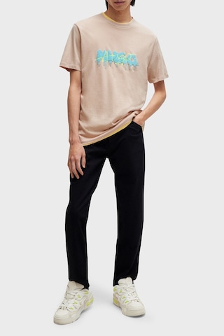 Hugo Erkek T Shirt 50515282 681 Pudra Pudra