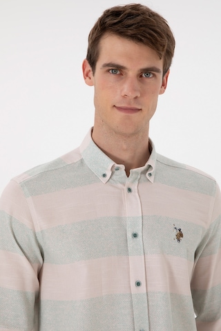 U.s. Polo Assn. Erkek Mint Gömlek Desenli 50291249-vr090 Mint