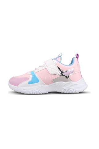 M.P Büyük Kız Çocuk Cırtlı Beyaz-mor Sneaker Beyaz - Mor