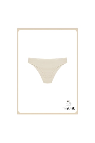 Mistirik Taranto Model Fitilli Pamuklu Slip Esnek Komforlu Hava Alan Külot Ten Renk