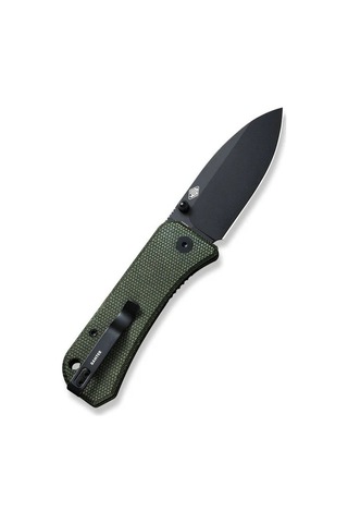 We Knife Banter Green Micarta Handle Black Stonewashed S35vn Blade Kamp Çakı Yeşil