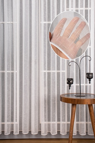 Natural Keten Tül Perde