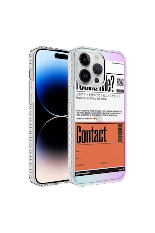 Apple Uyumlu iPhone 13 Pro Kilif Airbag Kenarli Renkli Desenli Elegans Kilif 560167510