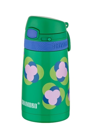 Shamobo 2li Set Pipetli Çelik Termos 350ml -6 Saat Isı Yalıtımı- Yeşil