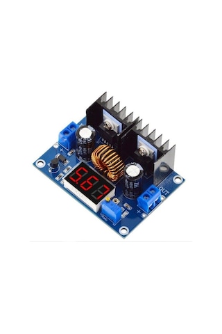 Robotiko-Xl4016 Voltmetreli Ayarlanabilir Voltaj Düşürücü Regülatör 8A