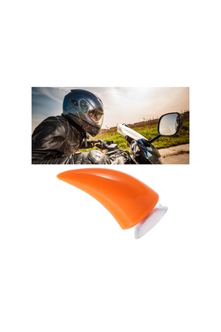 Reedark Motosiklet Kaskı Saçak Dekorasyonu, Süngerli Tutucu, Kauçuk Malzeme, Dayanıklı, Turuncu Rengi Portakal