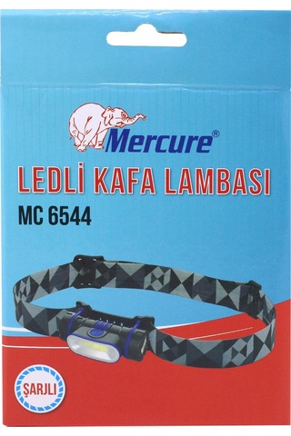 Mercure Mc6544 Ledli Kafa Lambası 3 Modlu Usb Şarjlı Kafa Feneri