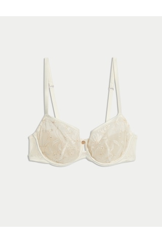 Marks & Spencer Dantel İşlemeli Balensiz Sütyen T81006477D Krem