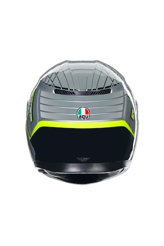 Agv K3 Mplk Fortify Grey Blk Yellow Fluo Motosiklet Kapalı Kaskı