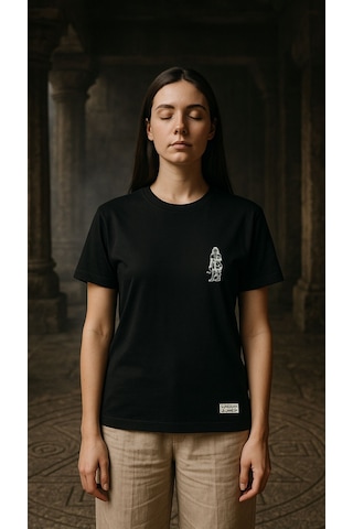 Unisex T-shirt Sümerler Gılgamış SIYAH