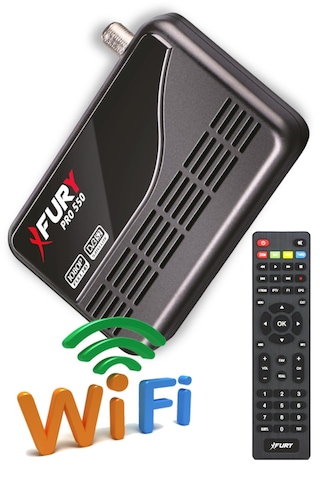 Fury Pro 550 Çanaklı - Çanaksız Wi-Fİ Dahil Full HD Uydu Alıcısı