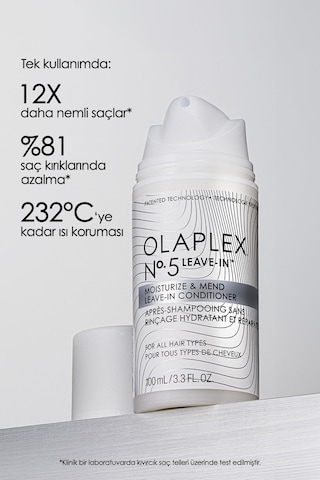Olaplex No.5 Leave-In Moisturize & Mend Bağ Güçlendirici Durulanmayan Saç Kremi 100 ML