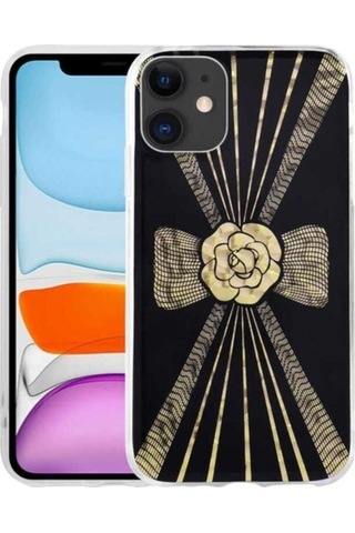 Apple Uyumlu iPhone 11 Kılıf Desenli Sert Zore Elnov Kapak NO3