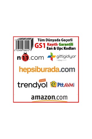 5000 Adet Ean Upc Barkod Kodu