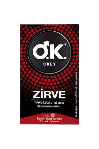 3 Adet Okey Prezervatif Zirve 10'lu