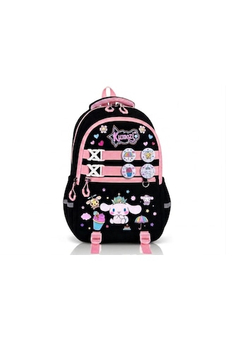 Cinnamoroll Baskılı Özel Tasarım Ortopedik Su Geçirmez Cüzdanlı Okul Çantası Termal Beslenme Ve Kalemlik Çok Renkli