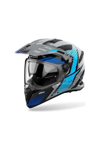 Airoh Bandit Spicy Blue Gloss Kask Mavi - Gri