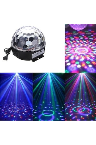 Kumandalı Disko Topu Müzik Çalar Usb Sd Girişli