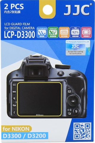 Jjc LCP-D5300 Nikon D5300 D5500 D5600 Uyumlu LCD Ekran Koruyucu 2'li