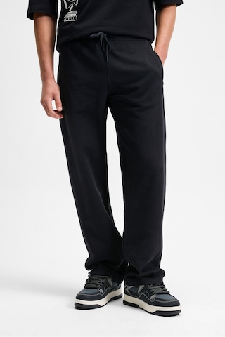 Grımelange DOTTI Beli Lastikli Kordonlu Yanları Cepli Relaxed Fit Erkek Eşofman Altı - Siyah