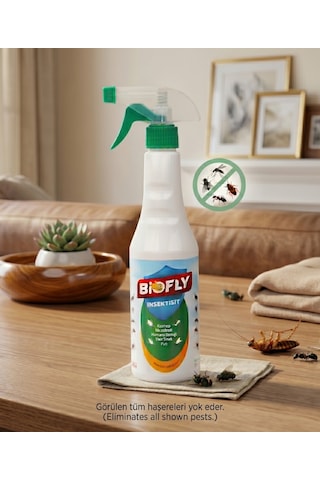 Haşere İlacı, Hamam Böceği, Karınca, Gümüş Böceği, Pire, Sivrisinek, Kara Sinek Biofly 400 Ml