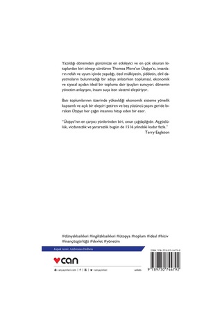 Ütopya - Thomas More - Can Yayınları -