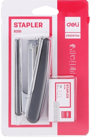 Deli E0251 Zımba Makinesi No:10+zımba Teli 10 Sayfa