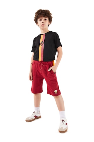 Gsstore Galatasaray Çocuk Şort C251055 Kırmızı - Sarı