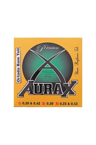 Aurax Arx20b Orta Bamlı Saz Tel Takımı 0.20 Uzun Sap
