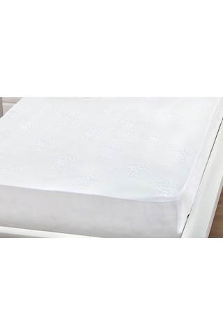 Sarev Sıvı Geçirmez Yatak Alezi Fitted Duble Jersey 200X200 Kırık Beyaz