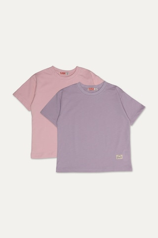 Funfair 2'li Çocuk Tişört 251bsc-t60.e Pembe/lila