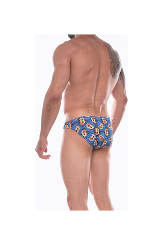 Don Moris Erkek Desenli Slip Çamaşır (Dm072257) Gri Melanj